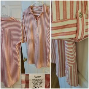 Long button shirt